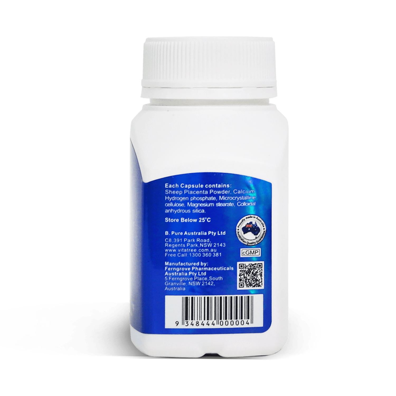 Vitatree Premium Super Strength Sheep Placenta 60000 Mg 60 x 2 Tablets - BeeVitamins