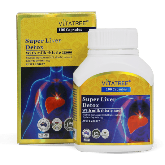Vitatree Super Liver Detox with Milk Thistle 38000mg / 100 Capsules - BeeVitamins