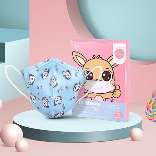 Viva La Vie - Kid's Masks 99% Filtration 5 Pack (6 - 12 Years) KN90 - BeeVitamins