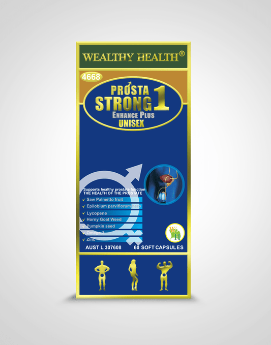 Wealthy Health Prosta Strong 1 Enhance Plus / 60 Soft Capsules - BeeVitamins