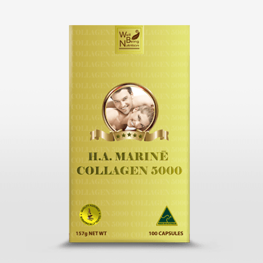Well Being Nutrition H.A Marine Collagen 5000 100 Capsules - BeeVitamins